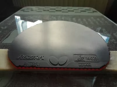 Used Table Tennis Rubber BUTTERFLY ROZENA  W147mm X H151mm • £0.99