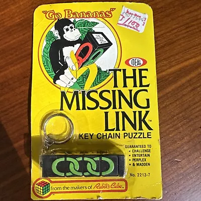 1982 Ideal Missing Link Key Chain Puzzle Unopened From The Makers Of Rubik’sCube • $3.99