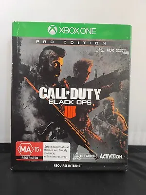 Call Of Duty Black Ops 4 - Pro Edition Box Set - Xbox One (Complete) • $48