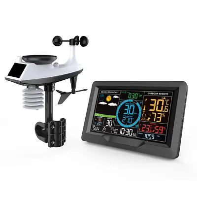 Professional Weather Station Internet Wunderground 7-in-1 Wireless Sensor • £119.99