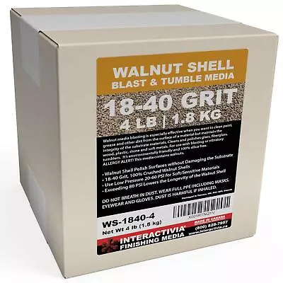 4 Lbs Or 1.8 Kg Ground Walnut Shell Media 1840 Grit Fine Walnut Shells For Tumbl • $28.55