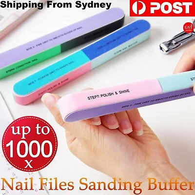 Nail Files Sanding Buffer Grit Emery Gel File Nails Filer Art Pedicure Manicure • $4.49