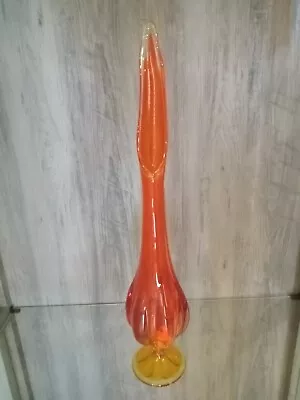 Orange Viking Vase 22.5 Inches Tall Excellent Condition • $39