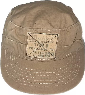 POLO Ralph Lauren VINTAGE Military F94 Hat Cap Sz L/XL • $95.49