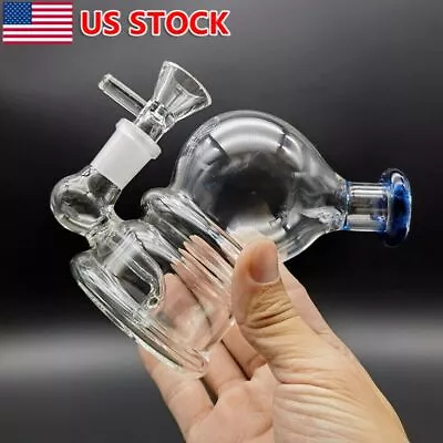 4'' Clear Glass Bong Smoking Hookah Mini Shisha Bubbler Water Pipe W/ Bowl New • $14.99