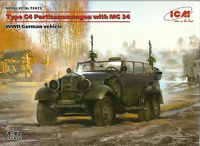 ICM 1/72 (20 Mm) Mercedes Benz W31 Type G4 Partisan Car Con • $20.30