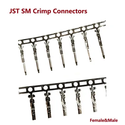 JST SM Crimp Connectors Terminal Contact PCB 2.5MM Pitch Pair Plug Female&Male • $2.08