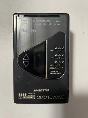 Vintage Sanyo Sportster MGR 85D Cassette Player Walkman TESTED • $44.99