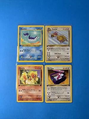 1st Edition Pokemon Jungle Rocket Neo Lot Of 4 Common & Uncommon Mantine Ponyta • $4.99