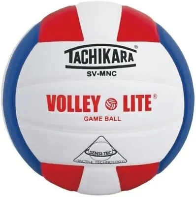 Tachikara SV-MNC Volley-Lite Ball ( Scarlet/White/Royal ) • $55.78