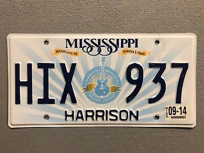 Mississippi License Plate Guitar 🎸 Music 🎵 Random Letters/ Numbers • $5.99