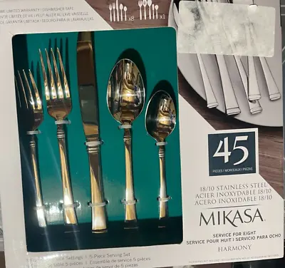 Mikasa Harmony 45-piece Flatware Set Service For 8 • $59.99