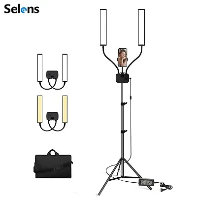 Double Arms Flexible 45W LED Video Light Tripod Stand For Makeup Tattoo Beauty • $77.29