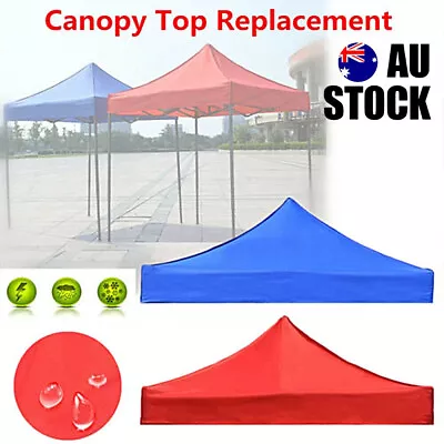 Garden BBQ Gazebo Top Cover Cloth Roof Replacement Fabric Tent Canopy 2x2m 3x3m • $51.12