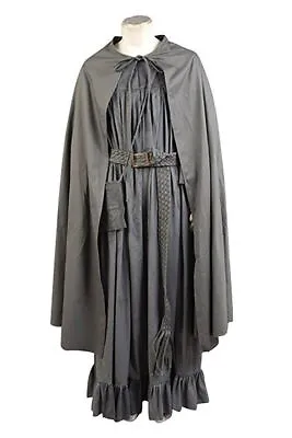 Lord Of The Rings Fellowship Ring Gandalf Grey/Gray Cosplay Costume Cloak Robe • £103.08