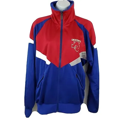 $99.95 • Buy Descente Japanese Track Jacket Mens Size L Red Blue