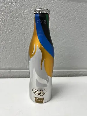 Vintage Coca Cola Aluminium Worldwide Olympic Partner  Bottle Mancave Full Diet • $24.99