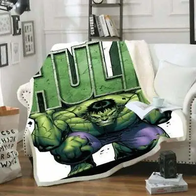 Hulk Avengers The Incredible Hulk Superhero Movie Fans Gift Sofa BLANKET Us Size • $57.94