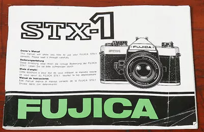 £18.93 • Buy Fujica Stx-1 Instruction Book/59673