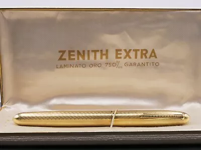 Zenith Extra (Big Size) Gold Laminated Fountain Pen With Original Box  • £82.60