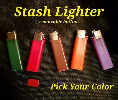 Stash Lighter With Removable Bottom Hide-A-Stash Pill Hiding Keep Safe • $8