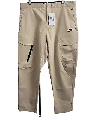 Nike Sportswear Tech Essentials Woven Cargo Pants 'Tan' Mens 38 - DH3866126 • $39.99