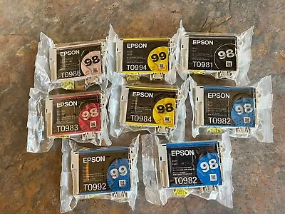 Genuine 8 Pack Of Epson 98 & 99 Ink.  Sealed • $8.99