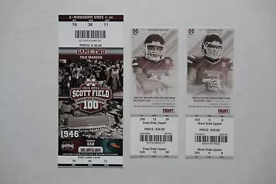 (3) Mississippi State Bulldogs 2014/2015 Full Ticket Lot ~ Dak Prescott • $44.99