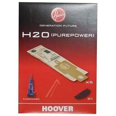 Genuine Hoover Purepower H20 Vacuum Cleaner Paper Dust Bags X5 09173717 • £11.75