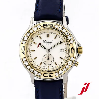 £3325.50 • Buy Chopard Mille Miglia Ref. 13/8199 Stainless/18K Yellow Leather Quartz 30 MM