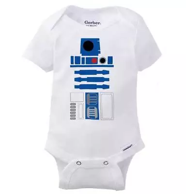 Space Robot Sidekick Nerd SciFi Galaxy Movie Newborn Baby Boy Girl Infant Romper • $14.99