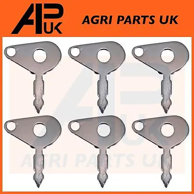 6x Ignition Switch Spare Key Lucas Metal For Massey Ferguson Ford County Tractor • £5.23