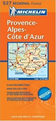 Provence Alpes: No.527 (Michelin Regional Maps) Sheet Map Book The Fast Free • $11.30