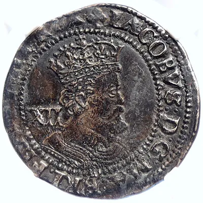 £1552.74 • Buy 1624 GREAT BRITAIN UK King JAMES I Of KJV Bible Silver Shilling Coin NGC I106433