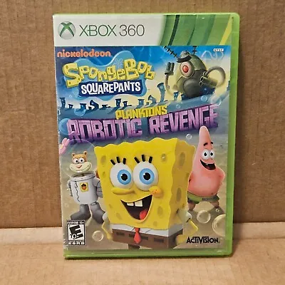 SpongeBob SquarePants Plankton's Robotic Revenge Xbox 360 Game W/ Case • $15.99