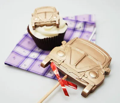 4+1 Retro Beetle Style Car Lolly Chocolate Bar Silicone Mould Bakeware Craft • £5.99