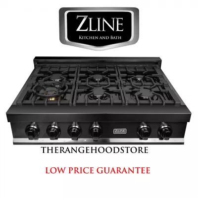 $1924 • Buy New Zline 36  Ceramic Rangetop In Black Stainless Steel 6 Gas Burner Rtb-36