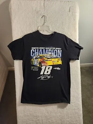 Kyle Busch #18 Nascar Racing Team M&M's T-Shirt - All Over Monster Energy Medium • $8.99