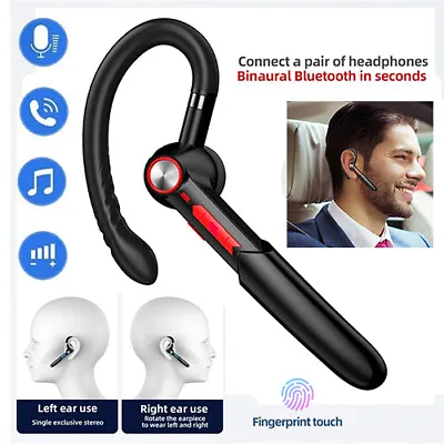 Bluetooth Earpiece Headphones Wireless Headset Car Handsfree For IPhone Samsung • £8.59