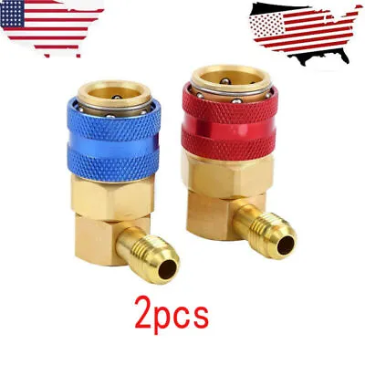 2AC R-134A R134A Low High Quick Connector Adapter Coupler Auto Manifold Gauge • $10.74