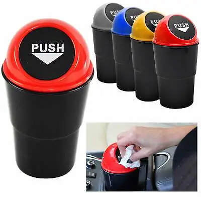 4 Pc Portable Mini Car Garbage Trash Can Bin Wastebasket Butt Bucket Ashtray Cup • $8.68