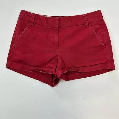 J Crew Chino Shorts Women’s Size 4 Red • $10.67
