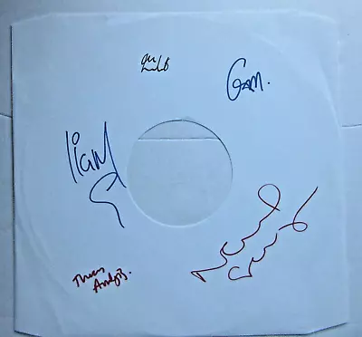 OASIS SIGNED -Liam & Noel Gallagher + 3 '----12 Inch Sleeve Cover Only • £83.75
