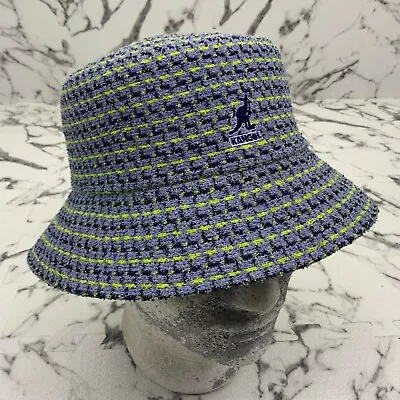 Men’s Kangol Lilac | Black | Green Maze Jacquard Bucket Hat • $120