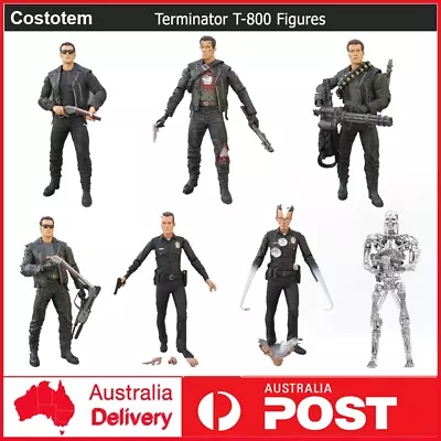 The Terminator T-800 T-1000 Endoskeleton PVC Action Figure Collectible Model Toy • $51.89