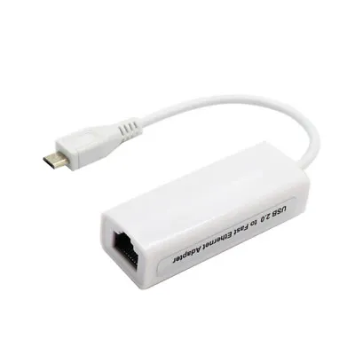 Android Tablet PC Micro USB 2.0 Ethernet RJ45 Network Lan Adapter Card 10/100M • $5.88