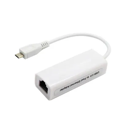 Android Tablet PC Micro USB 2.0 Ethernet RJ45 Socket Network Lan Adapter Card W • $8.99