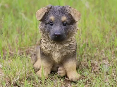 $34.99 • Buy Sitting German Shepherd Puppy Pet Pals - Life Like Figurine Statue Home Garden