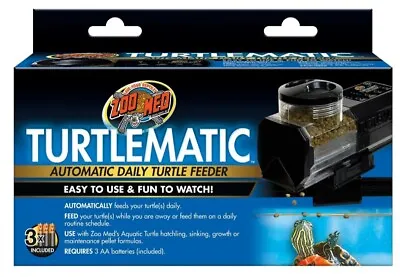 ZOO MED Turtlematic Automatic Daily Turtle Feeder Easy To Use & Fun To Watch • $17.50