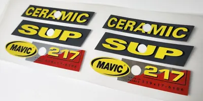 Sticker Decal Set Fits Mavic 217 SUP CERAMIC 26er Mountain MTB Wheel Rims • $20